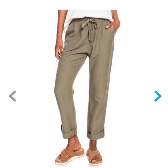 Roxy Pants - NWT Roxy On the Seashore Linen blend pant